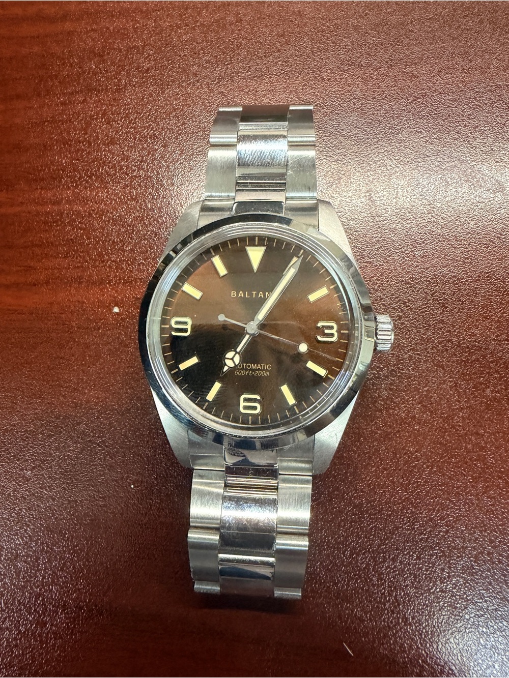 Baltany Automatic Watch - 39mm - Brown Dial